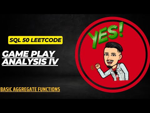 550  Game Play Analysis IV  | LEETCODE SQL 50 | INTERVIEW SQL QUESTION