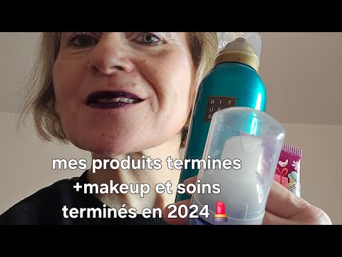 mes produits termines +produits termines makeup et soins de 2024💄😀 #produitsterminés