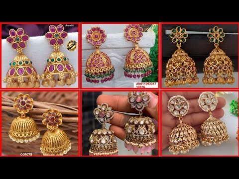 Matte finish earrings/ earrings/ Saree jewelry/ festive/ party wear/ jhumkas(2025)*"