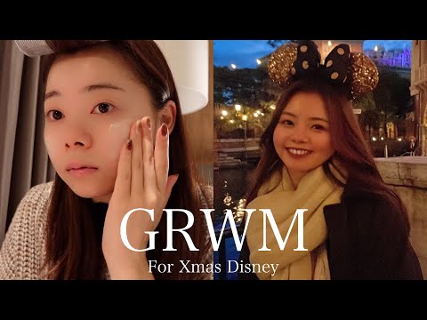 【GRWM】クリスマスディズニーの日の気合い入れたメイク🎄❤️