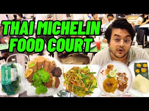 Michelin Star Food Court 🇮🇳🇹🇭 of Siam Paragon Bangkok Thailand Pandan Donut Crape Mukbang