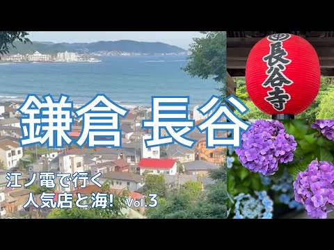 【湘南】長谷（鎌倉）江ノ電沿線を徹底紹介＃3 海と長谷寺あじさい路＆一大グルメエリアを歩く！