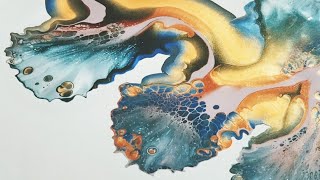 Beginners Lesson On Creating A Dutch Pour ~Easy To Follow Acrylic Pouring~Simple Technique