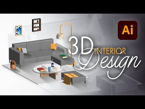 How to Design 3D Interiors in Adobe Illustrator 2022