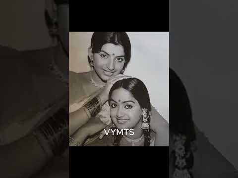 Actress Radha with her sister Ambika #Radha unseen throwback moment #radha #ambika #radhaambika