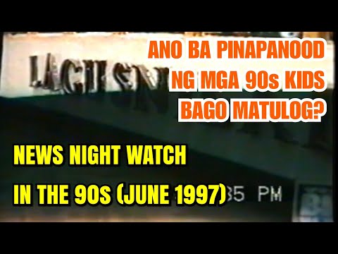 GMA 7 and ABC 5 News Night Watch in the 90s (June 1997) with Millennials Kids