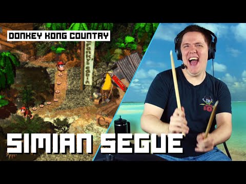 The Map Theme From Donkey Kong Country On Drums!