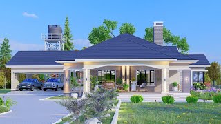 Lovely 3 Bedroom House Design | House plan | With Floor Plan