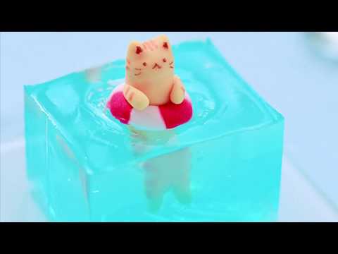 【練り切り】海で遊ぶ猫の和菓子【作り方】