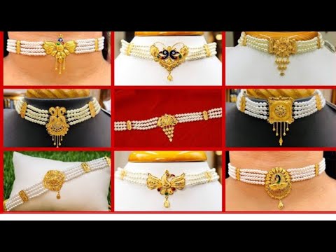 😍Gold Choker Necklace Design😍/Choker Necklace set/gold pearl necklace design/choker necklace price🥰