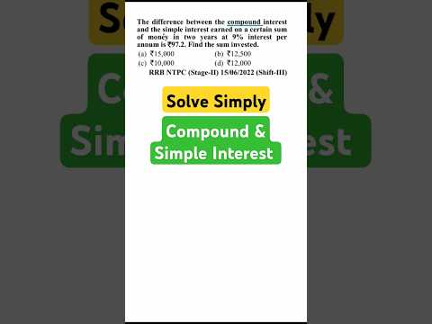 Shortcut tricks #78 Simple interest #rrbalp #rrbalp2024 #mathstricks #viral #easymaths #aptitude