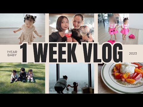 【とある１週間VLOG】娘ちゃんとママの日常&ベビーコーデ10体紹介してます😍✨