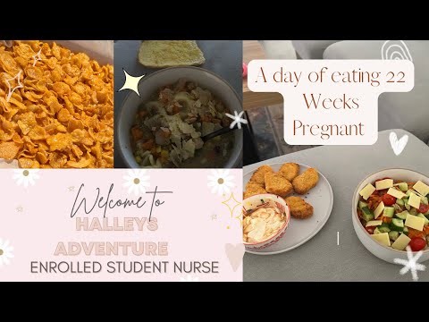 Student Nurse Aus | A day of eating and studying 22 weeks pregnant 🩷