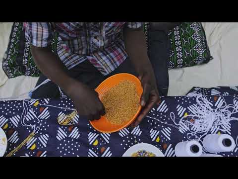 Making authentic African waist beads in Ghana 🇬🇭