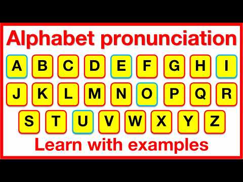 ALPHABET PRONUNCIATION 👄 🇬🇧 | Learn alphabet pronunciation,  phonetics & examples | British English