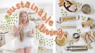 how to start a SUSTAINABLE & ECO-FRIENDLY lifestyle | zero waste living beginners guide