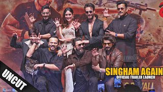 UNCUT - Singham Again | Official Trailer Launch | Ajay, Kareena, Ranveer, Tiger, Arjun, Ravi, Rohit