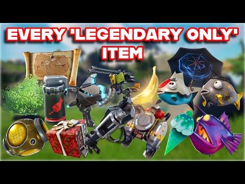 Ranking EVERY "LEGENDARY ONLY" ITEM in FORTNITE HISTORY from WORST to BEST