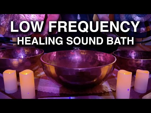 Low Frequency Healing Sound Bath Meditation | Vagus Nerve Reset