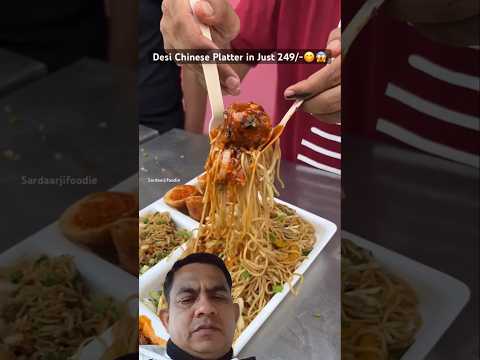 Chinese combo platter ASMR veg #foodie #food #noodles #streetfood #bollywood #viralvideoviralvideo