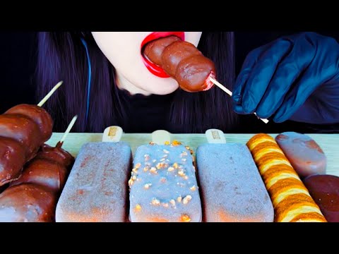 ASMR Chocolate Coated Mochi, Ice Cream Eating Vlog, Mukbang 초콜릿 코팅 모찌, 아이스크림 먹기 @CREAMASMR