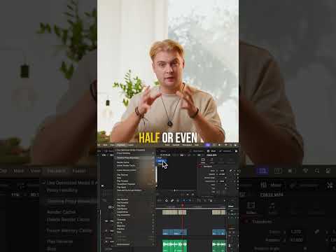 How to make your computer run DaVinci Resolve faster #davinciresolve #videoediting