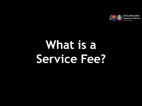 What is a Service Fee?