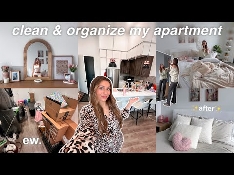 deep cleaning & decluttering my MESSY apartment for 2025