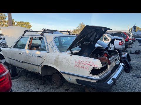 1980 Mercedes-Benz W116 at Junkyard in California