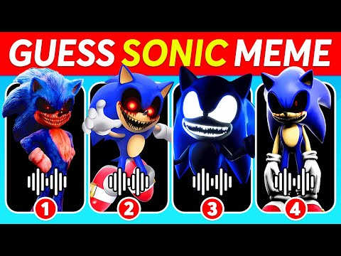 Guess Sonic Meme and Dance by Their Voice ~ Ultimate Sonic. Exe & Sonic The Hedgehog 3 Movie Quiz 🔵🦔