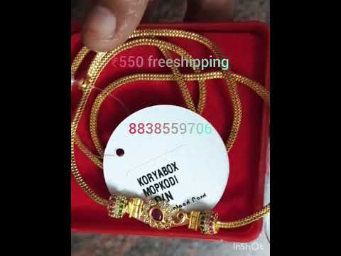 24 inches box kodi chain+ad stone dollar/6 months guarantee#kodidesign #thalichain #newdesign