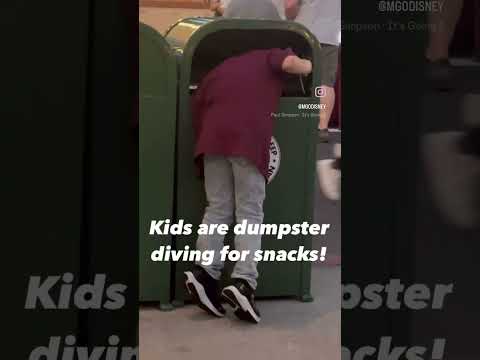 How expensive is Disney??? Kids be dumpster diving for a snack!!! # #disney #disneyworld