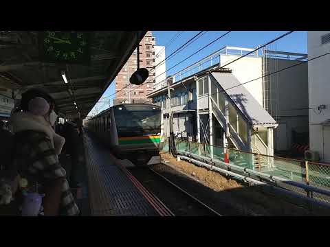 JR高崎線 籠原駅E233系3000番台+E231系1000番台増結作業