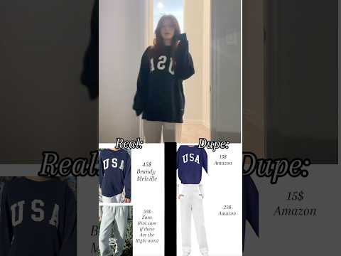 Harper cute fit!(REAL VS DUPE) #lolpodcast #dupe #real #amazon #outfit #fitcheck #OOTD