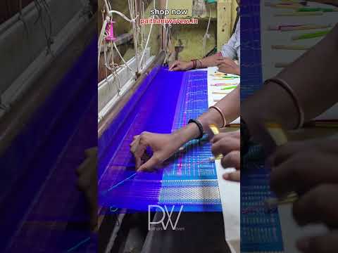 Making silk saree Pallu Design Art #fashion #traditional #making #machine #dress #lahenga