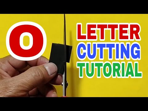 LETTER (O) CUTTING TUTORIAL #lettercutting