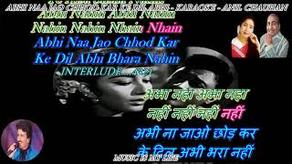 Abhi Na Jao Chhod Kar - Karaoke With Scrolling Lyrics Eng. & हिंदी