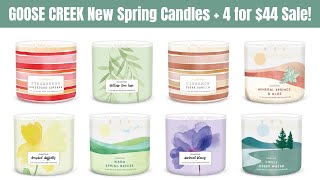 GOOSE CREEK New Spring Candles + 4 for $44 Sale!