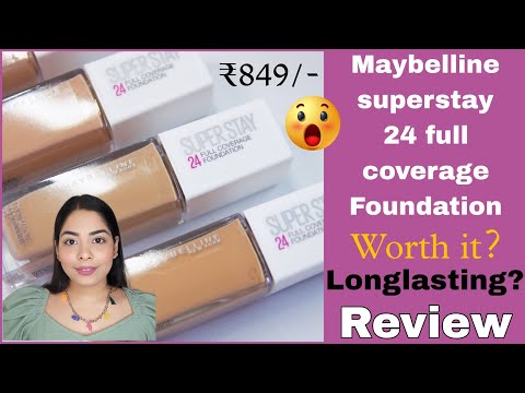 You'll Never Believe This Maybelline Superstay 24 full coverage Foundation  Fact | Demo | Oily Skin