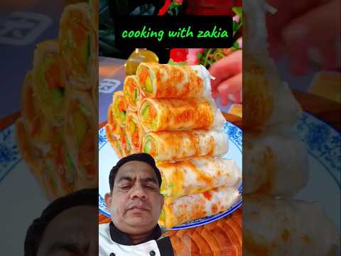 Egg paratha roll ASMR #food #streetfood #recipe #springroll #song #viralvideo