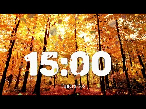 🍂 15 Minute Autumn Timer: Relaxing Music, Bird Sounds & Nature for Classroom Focus and Study 🕒