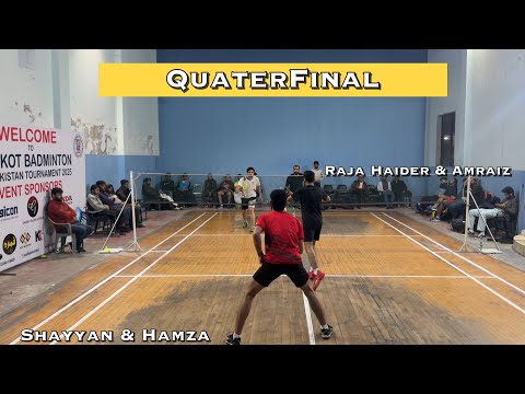 Raja haider/Amraiz vs Shayyan/Hamza Sialkot badminton tournament 2025