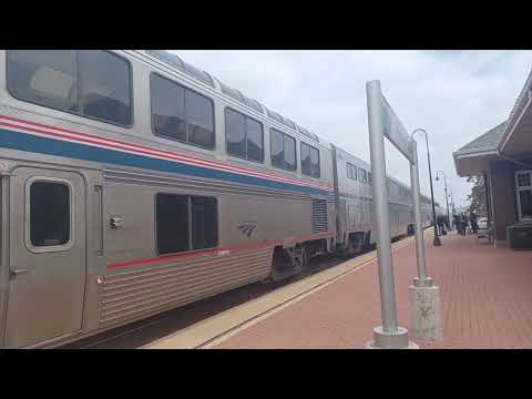 Amtrak 183 Leads Train #4 Princeton, IL 3/18/24