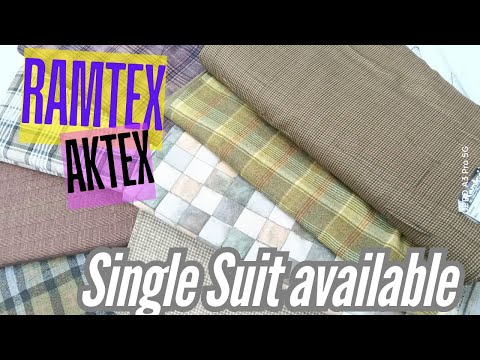 आपकी जबरदस्त Demand पर Ramtex & AK Tex Branded Suits | सिंगल भी मिलेगा | Cia Collection