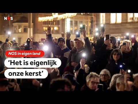 Lichtjes, toespraken en politie bij Chanoeka-viering op de Dam