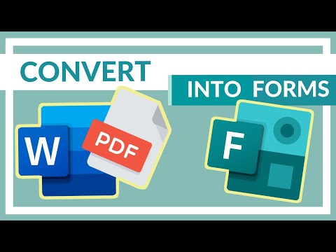 Turn a Word document or PDF into A Quiz with Microsoft Forms