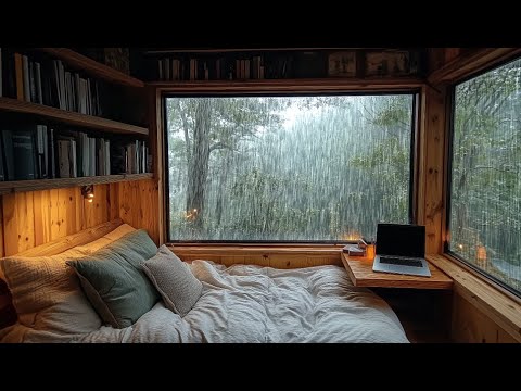 Raindrops Gently Tapping on the Window | Rain Sounds for Sleeping