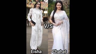 Eisha Singh vs Chahat Pandey ll same colour dress ll Which is your favorite actress  ???