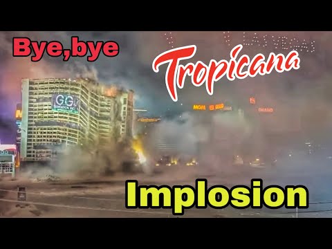 Tropicana implosion: Las Vegas hotel crumbles down after 67 years big fireworks and drone show ￼