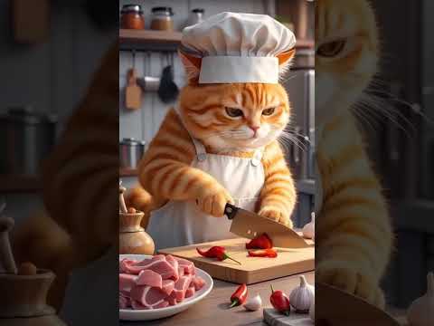 Fatty Chef #cat #chubbycat #catfunny #funny #aicat #catvideos #cute #funnycatvideos #funnycats